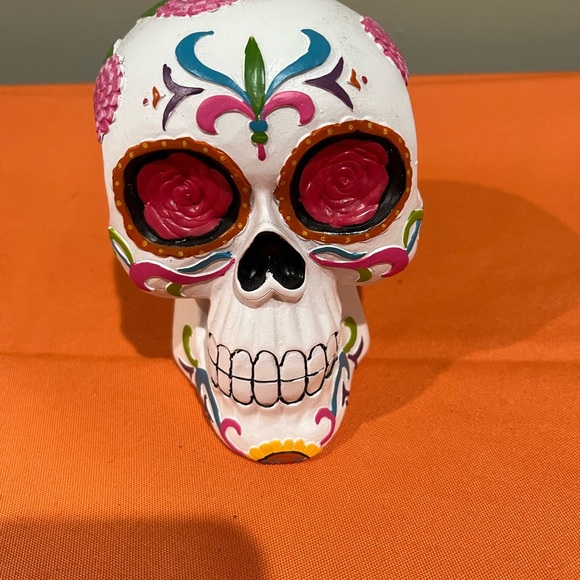 Colorful Sugar Skull Decor - Picture 1 of 8
